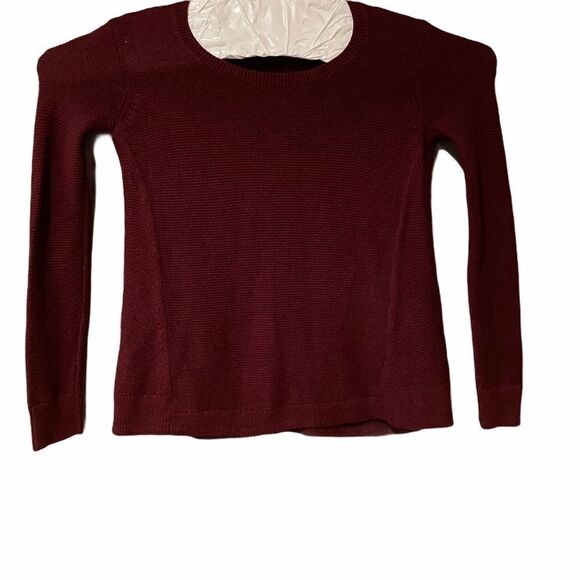 Madewell Burgundy Sweater Sz XSmall Round Neck - Picture 1 of 8